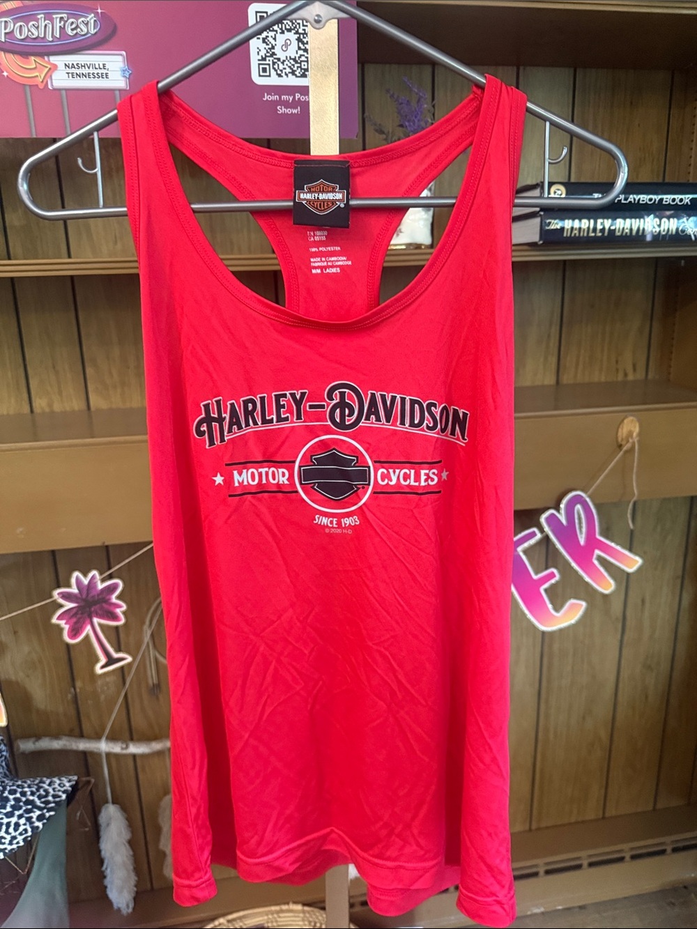 Harley-Davidson Red Racerback Graphic Tank
